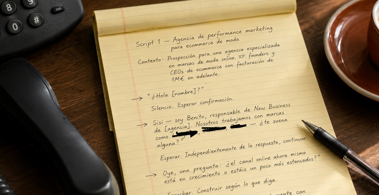 Script de cold calling B2B en España — Método SEÑAL por CALLVING